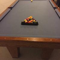 8' Oak Brunswick Pool Table