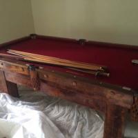 Antique Powers & Vail Pool Table