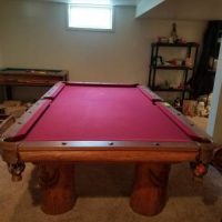Solid Wood Pool Table